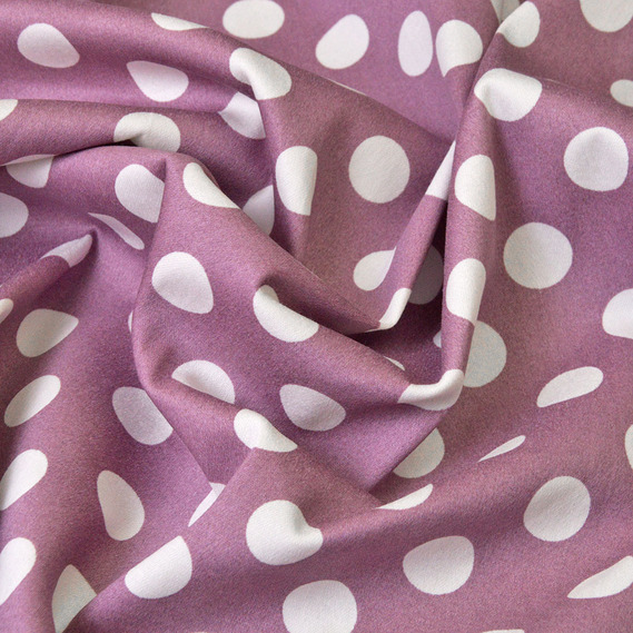 Ткань коттон-сатин Горохи фрез, фото 2