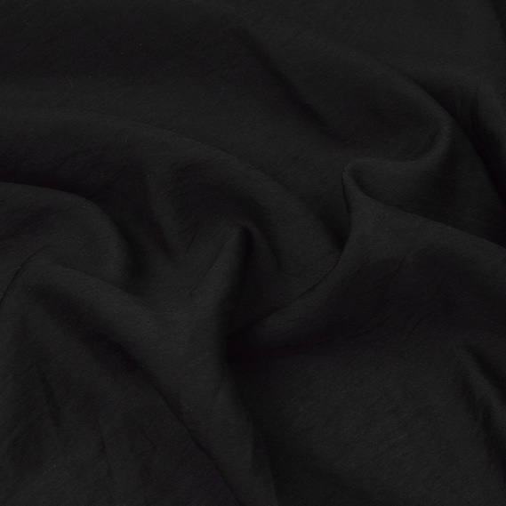 Плательна варена віскоза чорна, фото 2