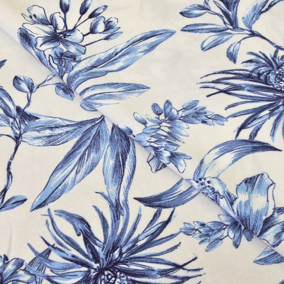  жоржина молоко/денім, Квітковий, фото 1