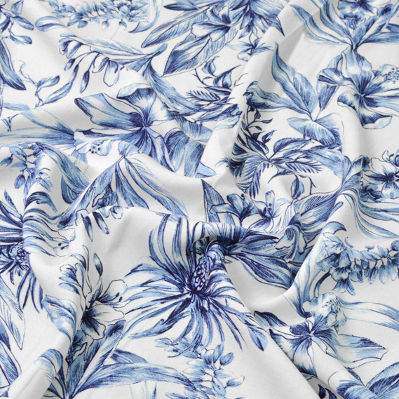  жоржина молоко/денім, Квітковий, фото 2