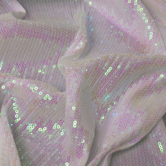 Трикотаж с пайетками Хамелеон блестящая, блестящая ткань для вечерней одежды білий, фото 3 Трикотаж с пайетками Хамелеон блестящая, блестящая ткань для вечерней одежды білий, фото 3