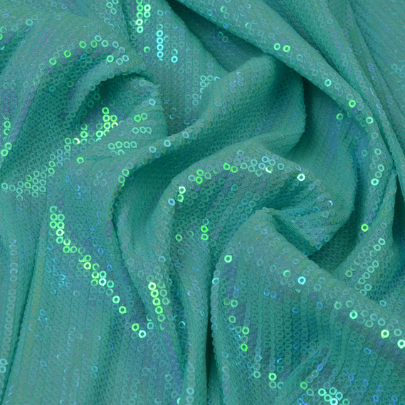 Трикотаж с пайетками Хамелеон блестящая, блестящая ткань для вечерней одежды бірюза, фото 2