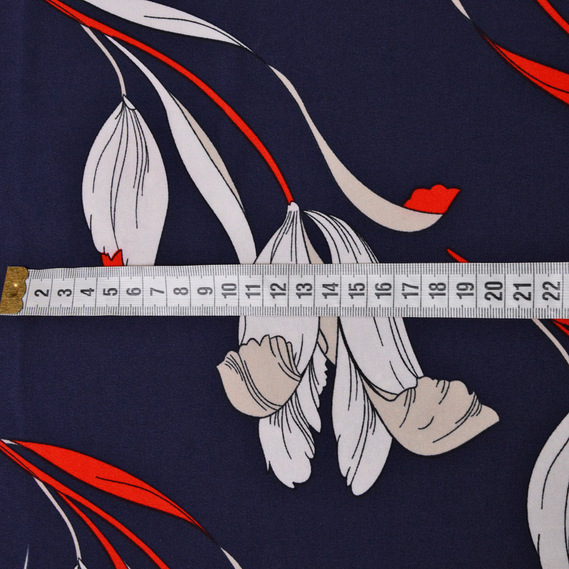 Плательная супер софт тюльпан т/синя, Квітковий, фото 2