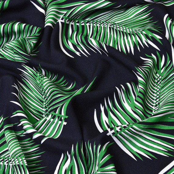 Ткань плательная штапель вискоза, плательная ткань натуральная, для блузок, платьев, юбок ромашка біла, фото 2