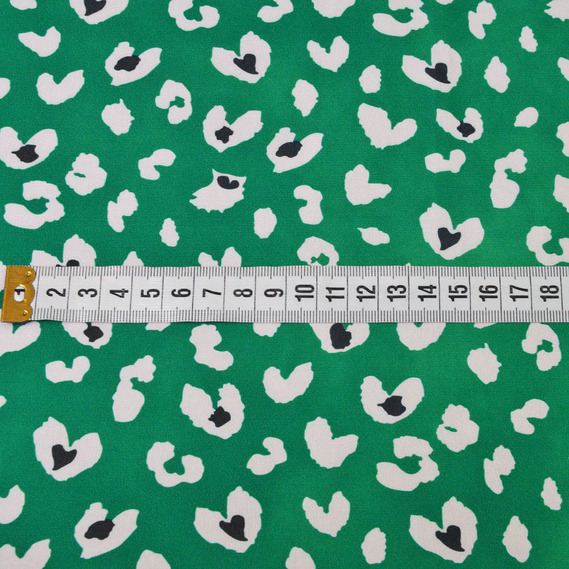 Ткань атлас шелк-сатин Armani V-60/2 серця смарагд, Акварель, фото 2