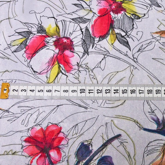 Шифон акварель малина, Акварель, фото 2