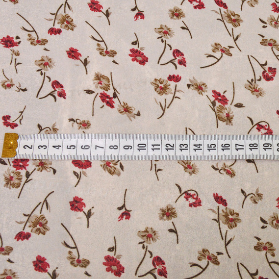 Ткань шифон набивной примха зефір, Квітковий, фото 2