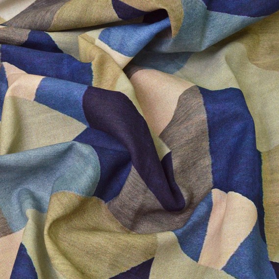 Льон принт акварель вітраж, Акварель, фото 1