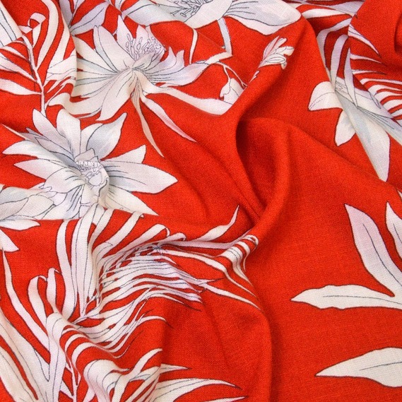 Льон принт аквалегія, Флора, фото 1