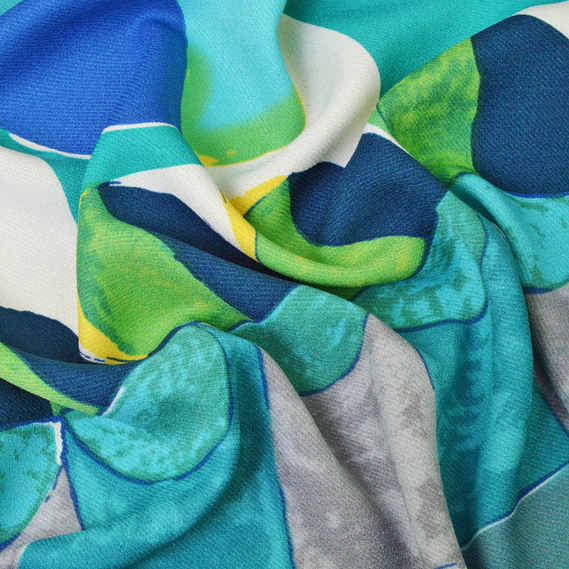 Плательная Делі бірюза/електрик, Геометрія, фото 1