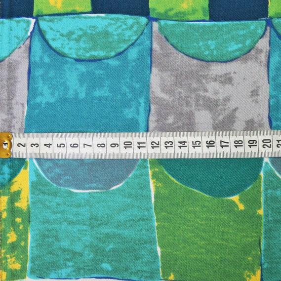 Плательная Делі бірюза/електрик, Геометрія, фото 2