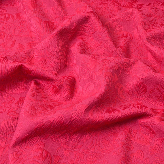 Костюмная жаккард Лирика 1 фуксія, фото 2