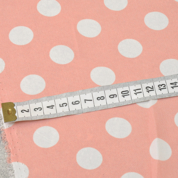 Плательна креп Горох середній горох серед на пудрі, Горох, фото 2