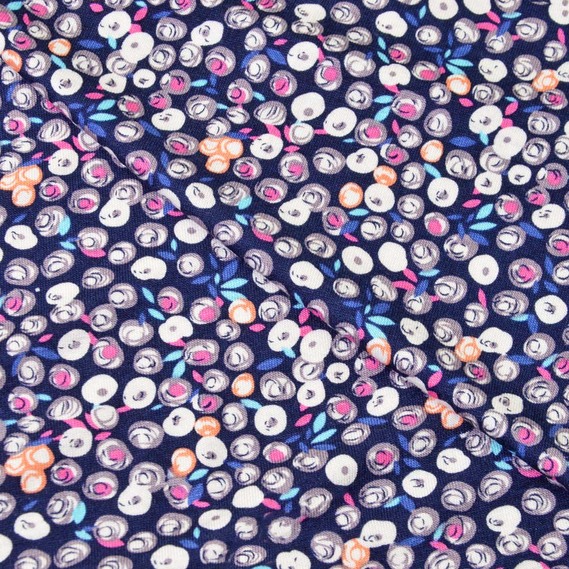 Трикотаж-вискоза принт роуз блакит/синій, Квітковий, фото 1 Трикотаж-вискоза принт роуз блакит/синій, Квітковий, фото 1