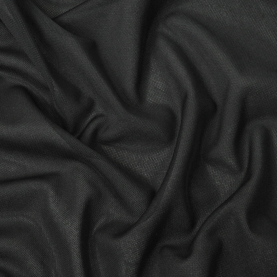 Ткань сетка стрейч плотная чорна, фото 1