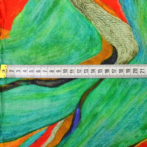 Льон набивний акварель геометрія, Акварель, фото 2 Льон набивний акварель геометрія, Акварель, фото 2