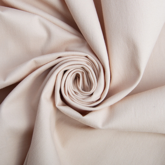 Тканина котон-сатин  айворі, фото 1