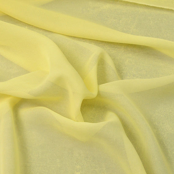 Ткань шифон Мульти 70 гр/м2 150 см полупрозрачная, легкая, воздушная для платьев, блузок и аксессуаров крем/брюле, фото 1