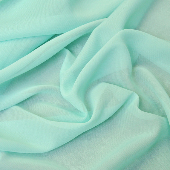 The fabric is chiffon with a multi-pattern design м`ята , фото 1