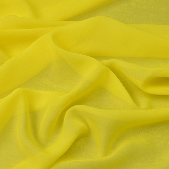 The fabric is chiffon with a multi-pattern design лимон, фото 1