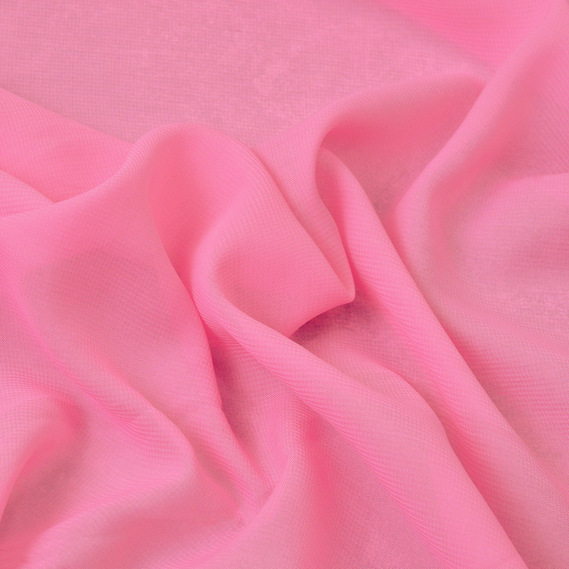 Ткань шифон Мульти 70 гр/м2 150 см полупрозрачная, легкая, воздушная для платьев, блузок и аксессуаров рожевий, фото 1 Ткань шифон Мульти 70 гр/м2 150 см полупрозрачная, легкая, воздушная для платьев, блузок и аксессуаров рожевий, фото 1