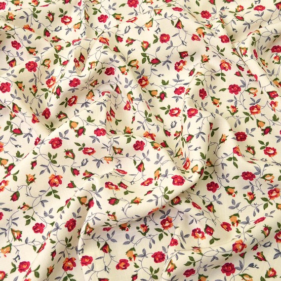 Плательная набивная цвітіння молоко, Квітковий, фото 1