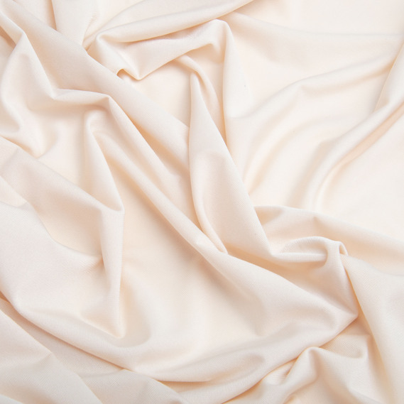 Ткань трикотаж масло Саманта 185 гр/м2 150 см легкая эластичная стрейчевая беж, фото 2