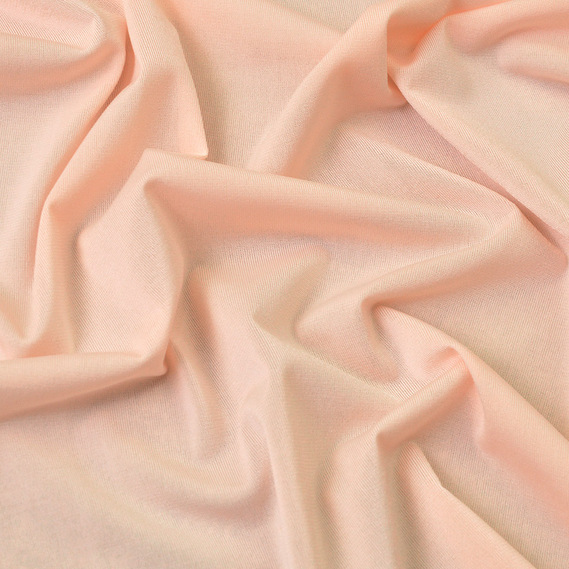 Тканина трикотаж масло Саманта 185 гр/м2 150 см легка еластична стрейчева св/персик, фото 1