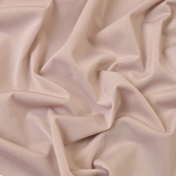 Тканина трикотаж масло Саманта 185 гр/м2 150 см легка еластична стрейчева сіро/беж, фото 1