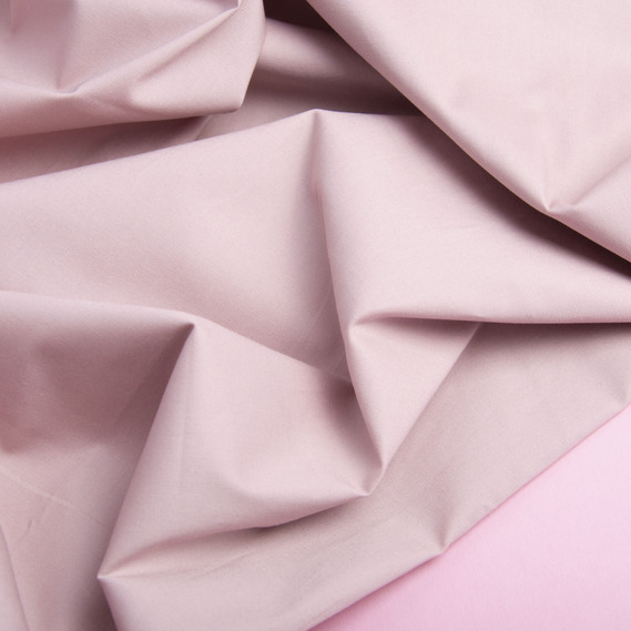 Cotton poplin fabric 124 gr/m2 пудра , фото 2 Cotton poplin fabric 124 gr/m2 пудра , фото 2