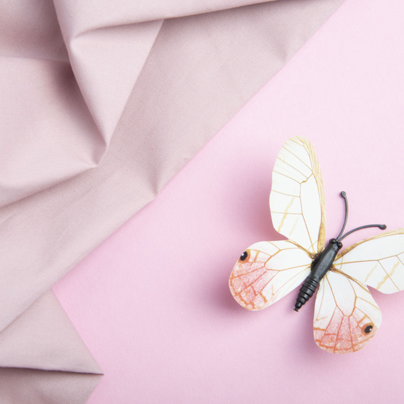 Cotton poplin fabric 124 gr/m2 пудра , фото 3