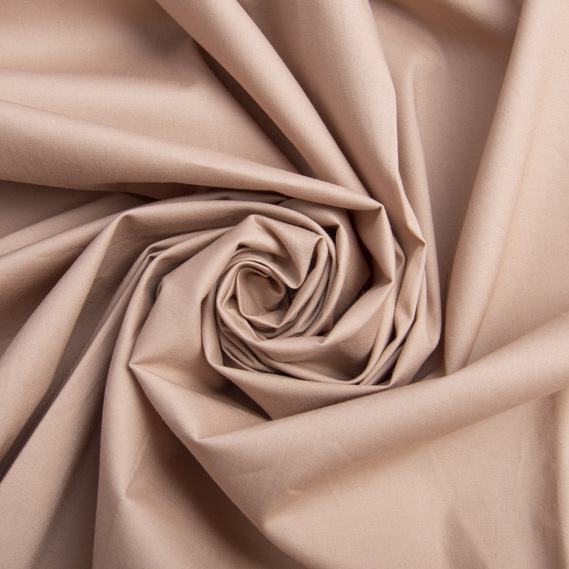 Ткань поплин хлопок 124 гр/м2 капучино, фото 1