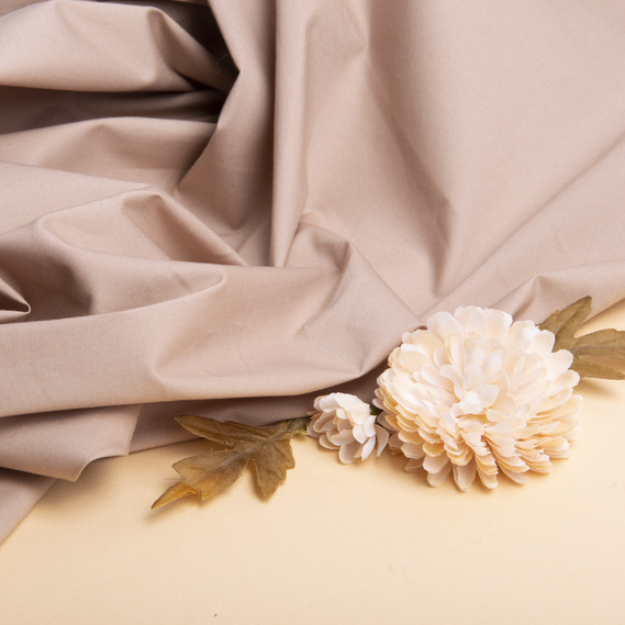 Ткань поплин хлопок 124 гр/м2 капучино, фото 3