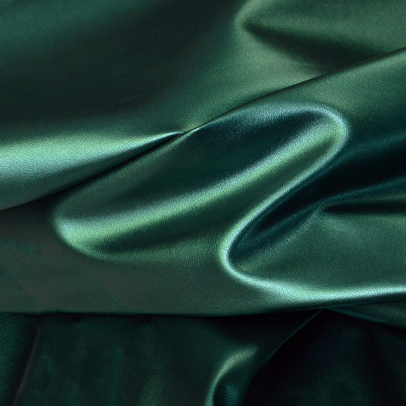 Ткань искусственная кожа Перламутр малахіт, фото 1
