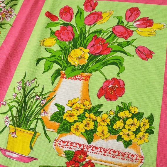 Полотенечная вафельная Весна, фото 1 Полотенечная вафельная Весна, фото 1