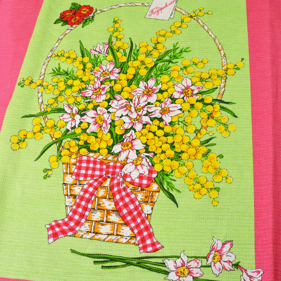 Полотенечная вафельная Весна, фото 3 Полотенечная вафельная Весна, фото 3