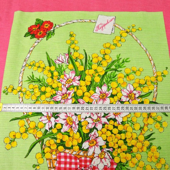 Полотенечная вафельная Весна, фото 5 Полотенечная вафельная Весна, фото 5