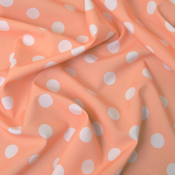 Плательна Super soft Горохи персик, фото 1