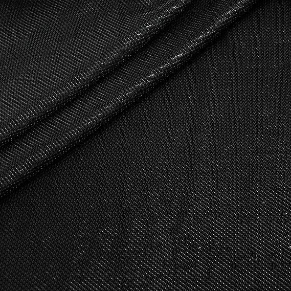 Трикотаж блиск Сенсація чорний, фото 2 Трикотаж блиск Сенсація чорний, фото 2