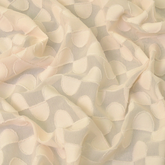 Шифон-жаккард топлене молоко, фото 1 Шифон-жаккард топлене молоко, фото 1