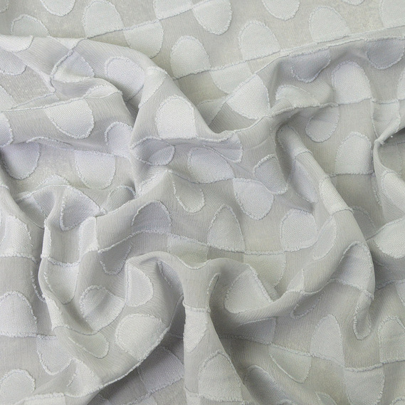 Шифон-жаккард сірий, фото 1