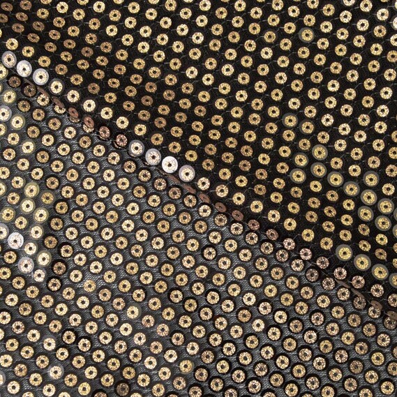 Пайетка Ариадна чорна/золото, фото 1 Пайетка Ариадна чорна/золото, фото 1