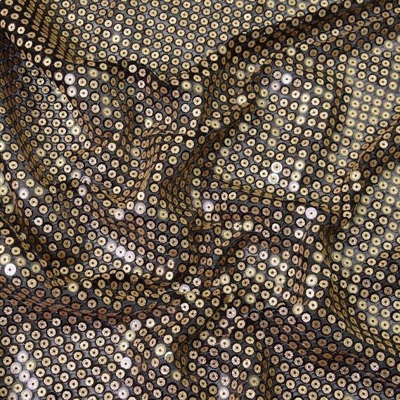 Пайетка Ариадна чорна/золото, фото 2 Пайетка Ариадна чорна/золото, фото 2