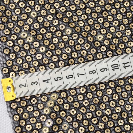Пайетка Ариадна чорна/золото, фото 3 Пайетка Ариадна чорна/золото, фото 3