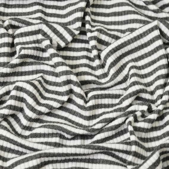 Трикотаж Резинка Смуга сірий, фото 1