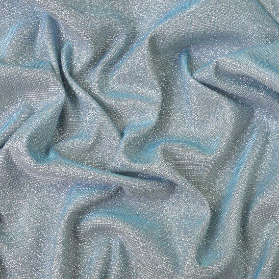 Трикотаж блиск Bellissima блакитний , фото 1