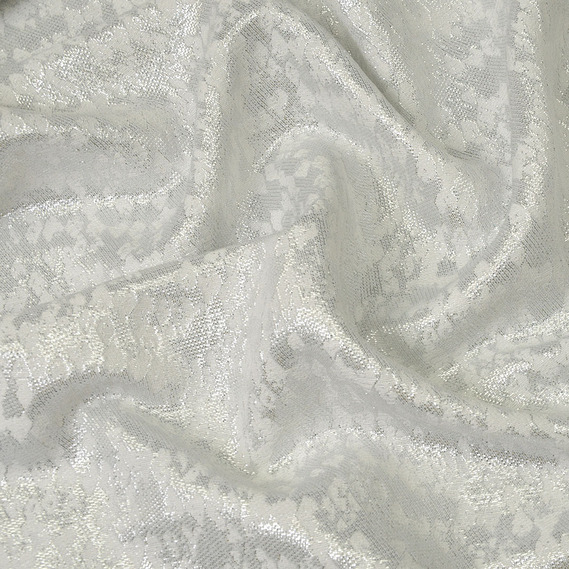 Костюмна парча Грета біла, фото 2