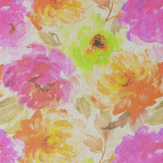 Тканина портьєрна з малюнком Акварель V-12A оранж, Акварель, фото 4