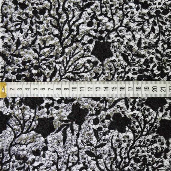 Guipure sequin Solomiya чорний, фото 2 Guipure sequin Solomiya чорний, фото 2