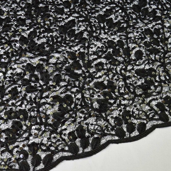 Guipure sequin by Mikaella чорний, фото 1 Guipure sequin by Mikaella чорний, фото 1